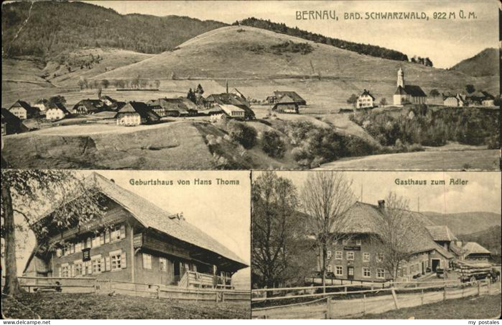 41394680 Bernau Schwarzwald Panorama Geburtshau Hans Thoma Gasthaus Zum Adler Be - Bernau