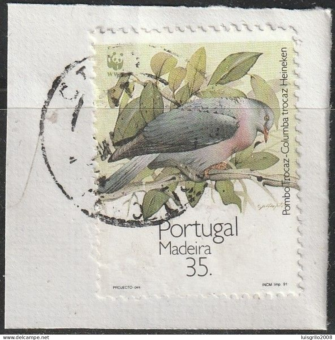 Fragment - Proteção Natureza, 1991 -|- Mundifil Nº 1978 - Used Stamps