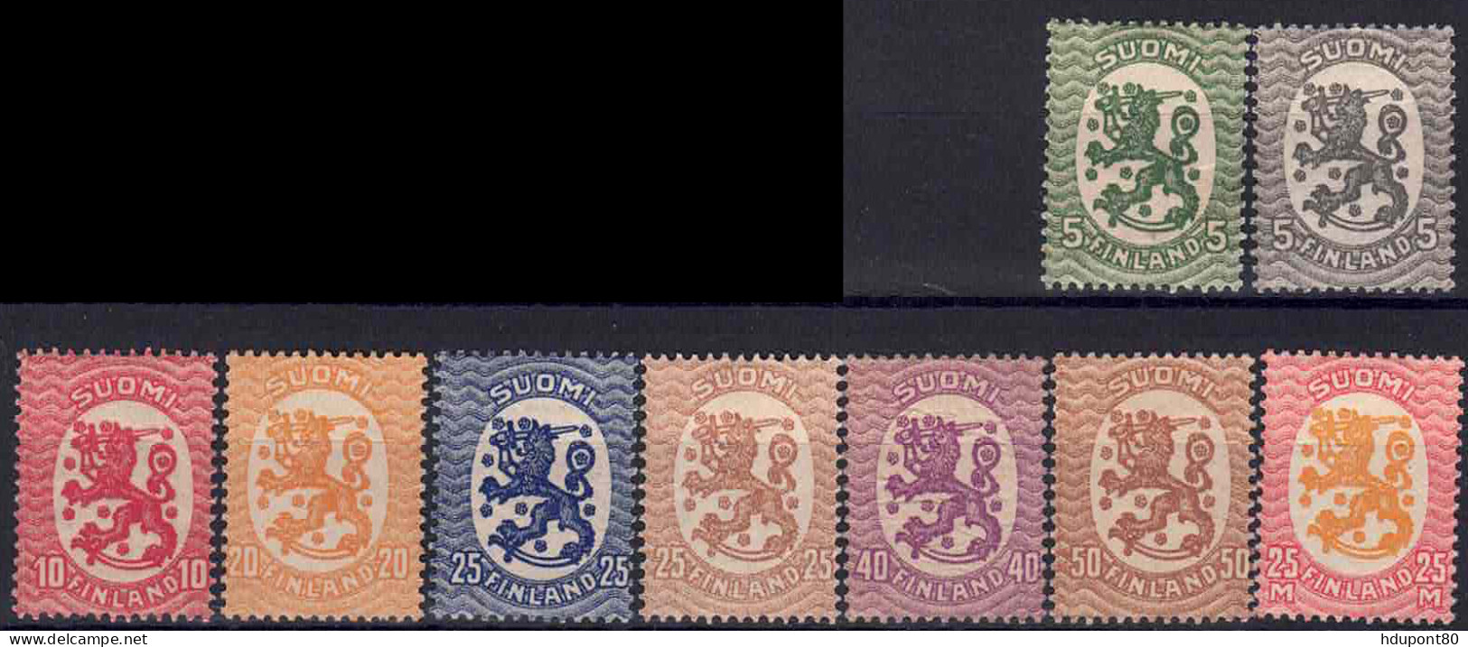 YT  66 à 68, 70, 72 à 45, 82 - Unused Stamps