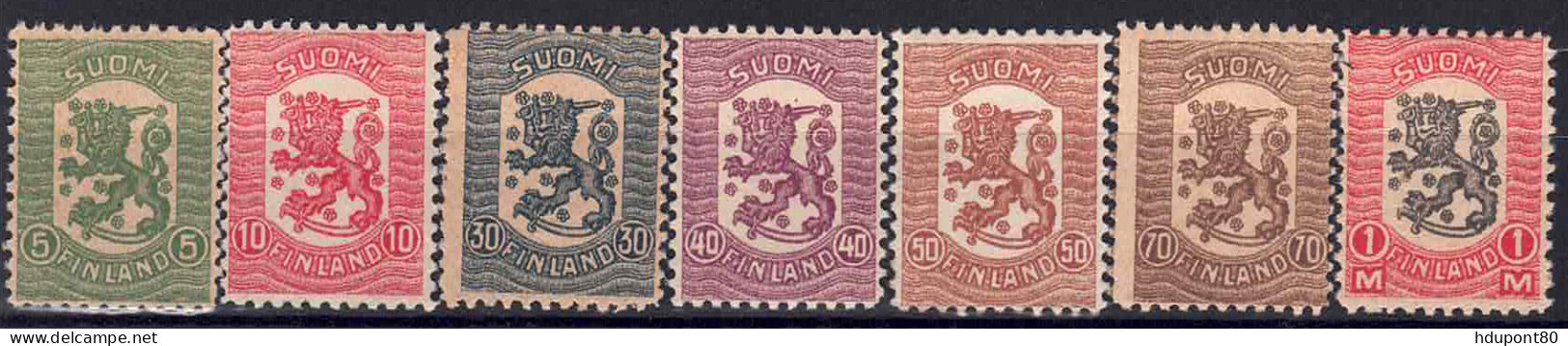 YT  83 à 89 - Unused Stamps