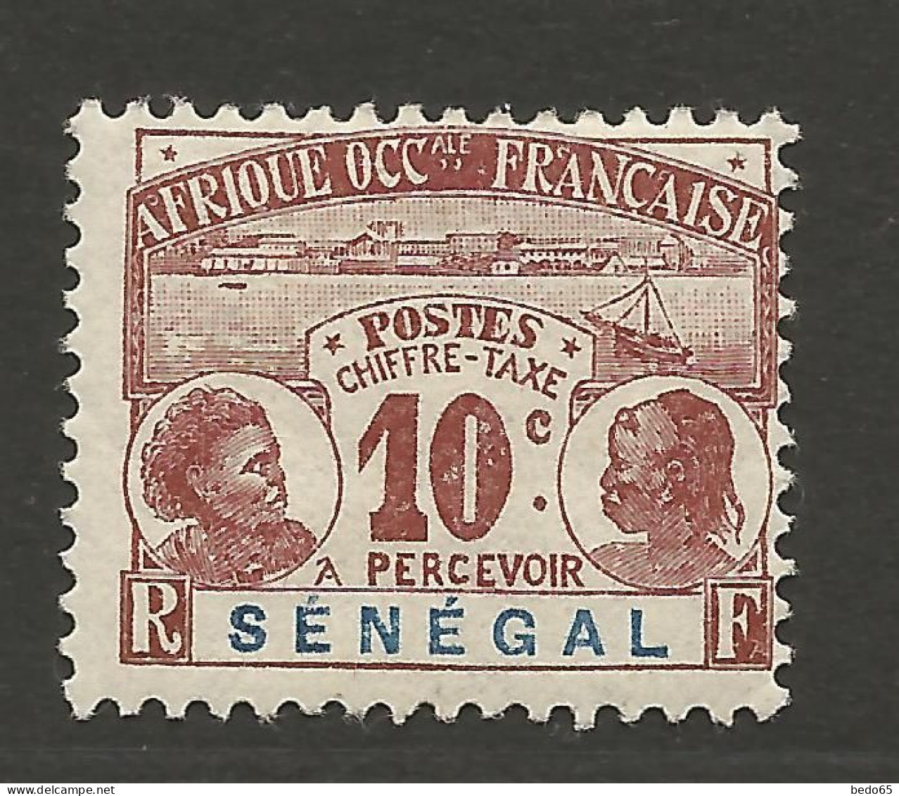 SENEGAL TAXE N° 5 NEUF*  CHARNIERE / Hinge / MH - Timbres-taxe