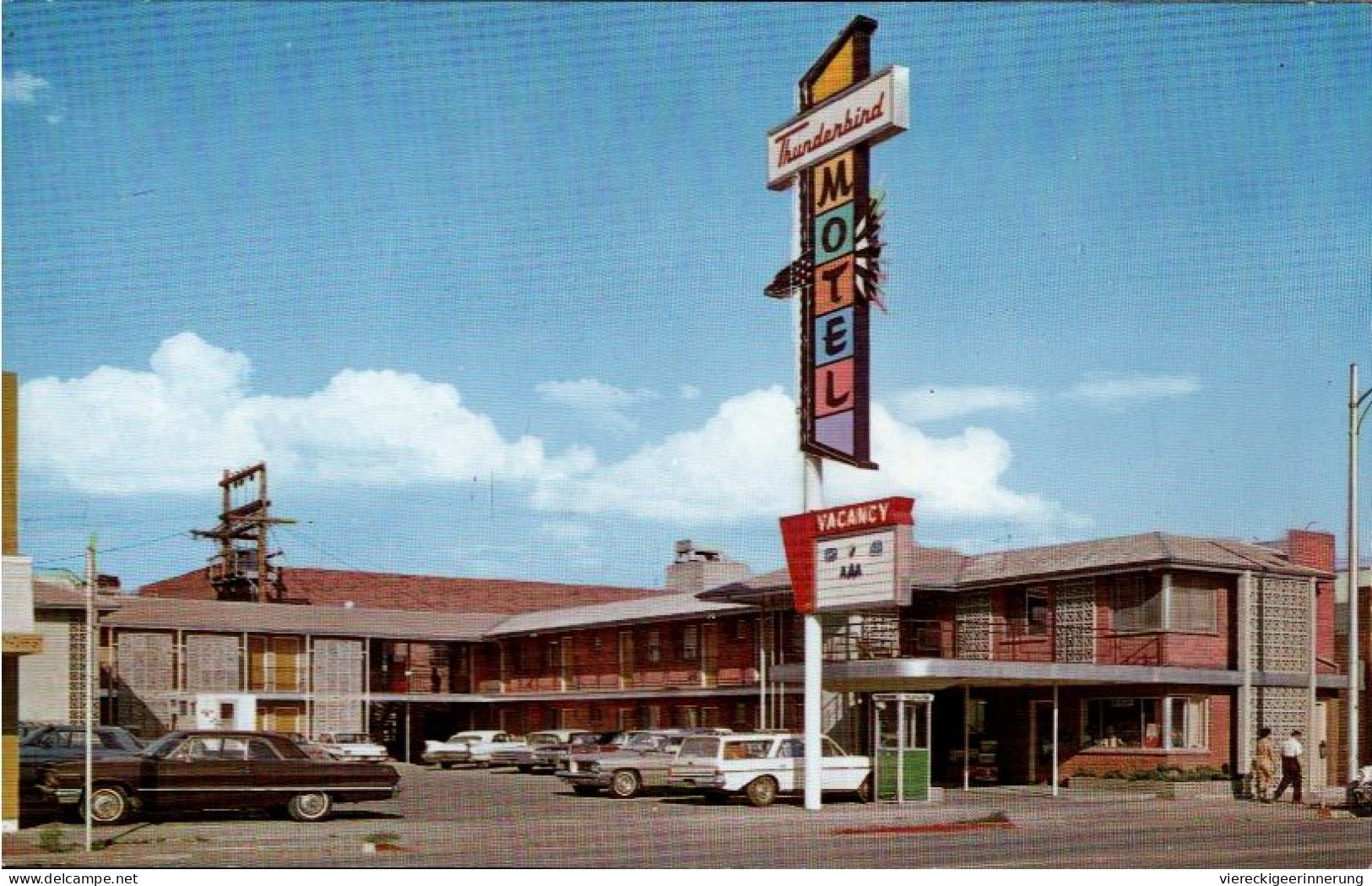 !  Ansichtskarte Reno, Nevada, USA, Thunderbird Motel, Autos, Cars - Reno