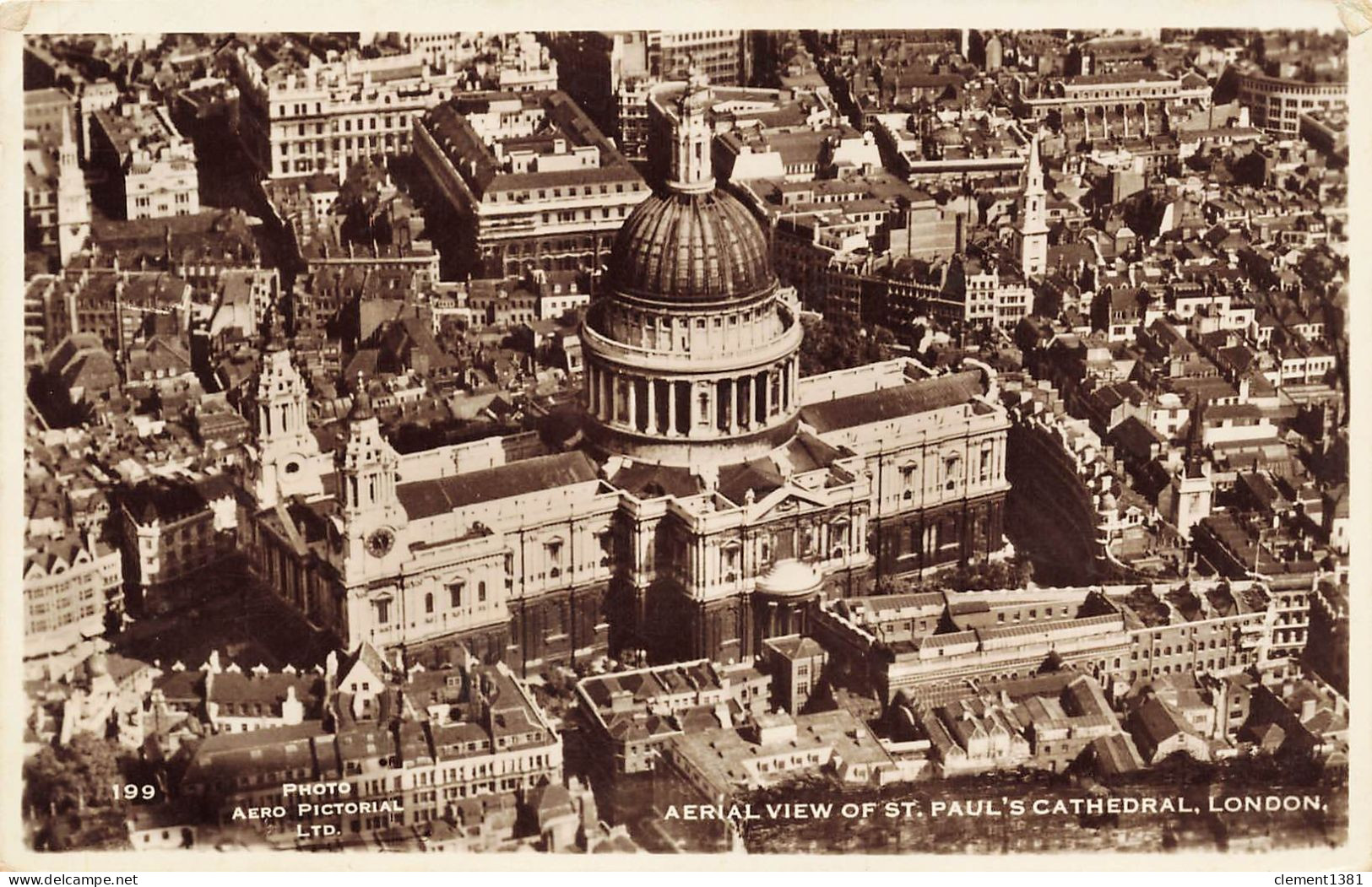 London Aerial View Of St Paul's Cathedral - St. Paul's Cathedral