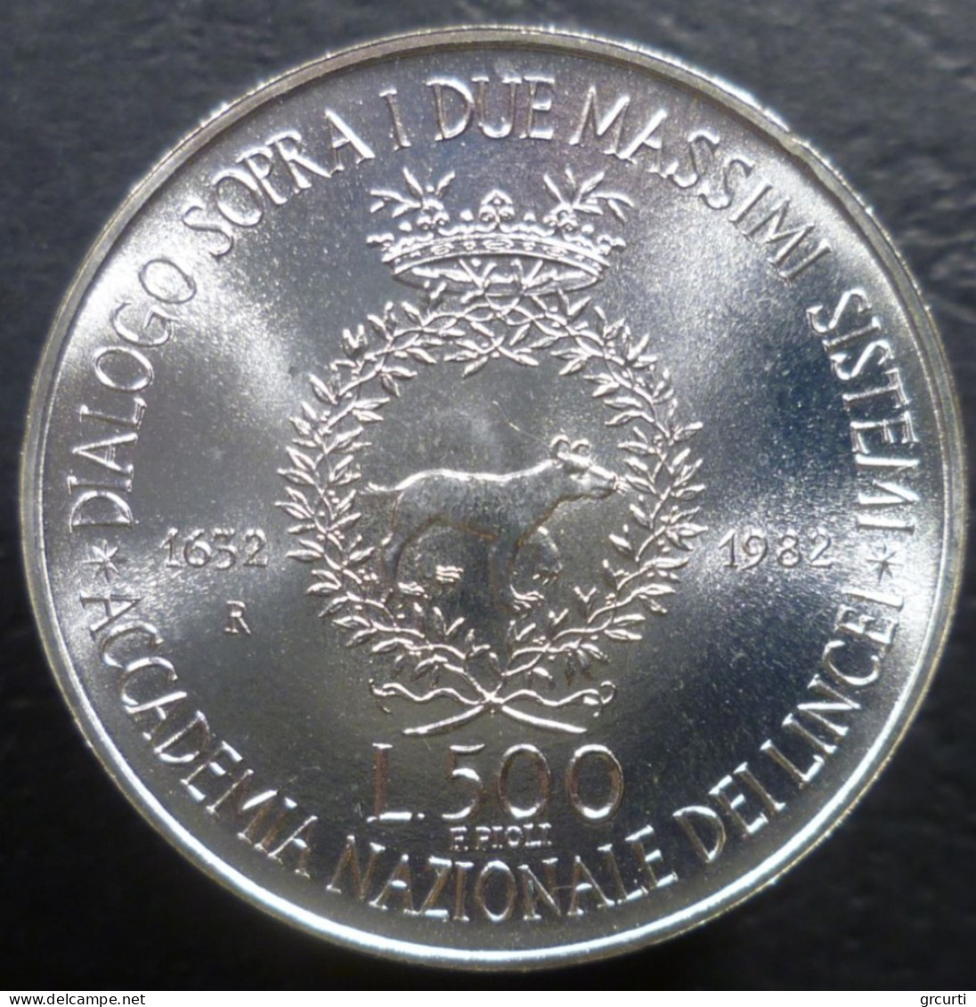 Italia - 500 Lire 1982 -350° Dialogo Sopra I Due Massimi Sistemi Del Mondo Di Galileo Galilei - Gig# 419 - KM# 113 - 500 Lire