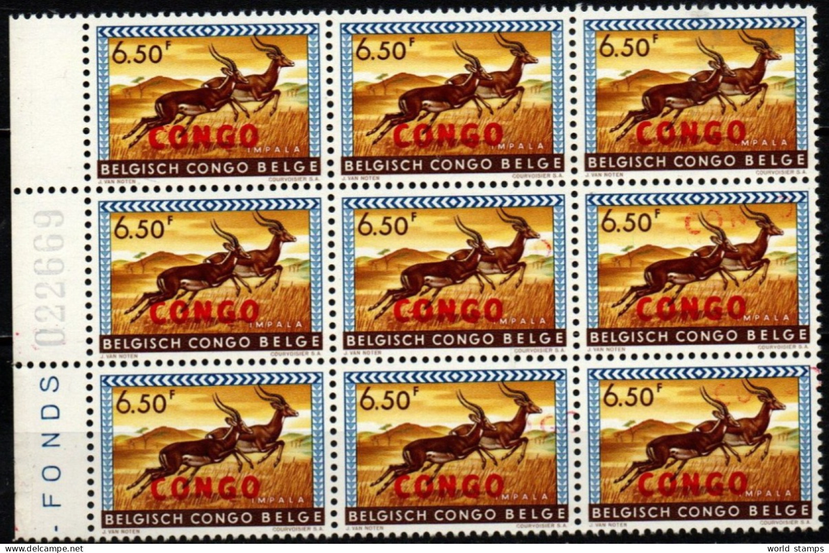 CONGO 1960 ** VARIETE' - Unused Stamps