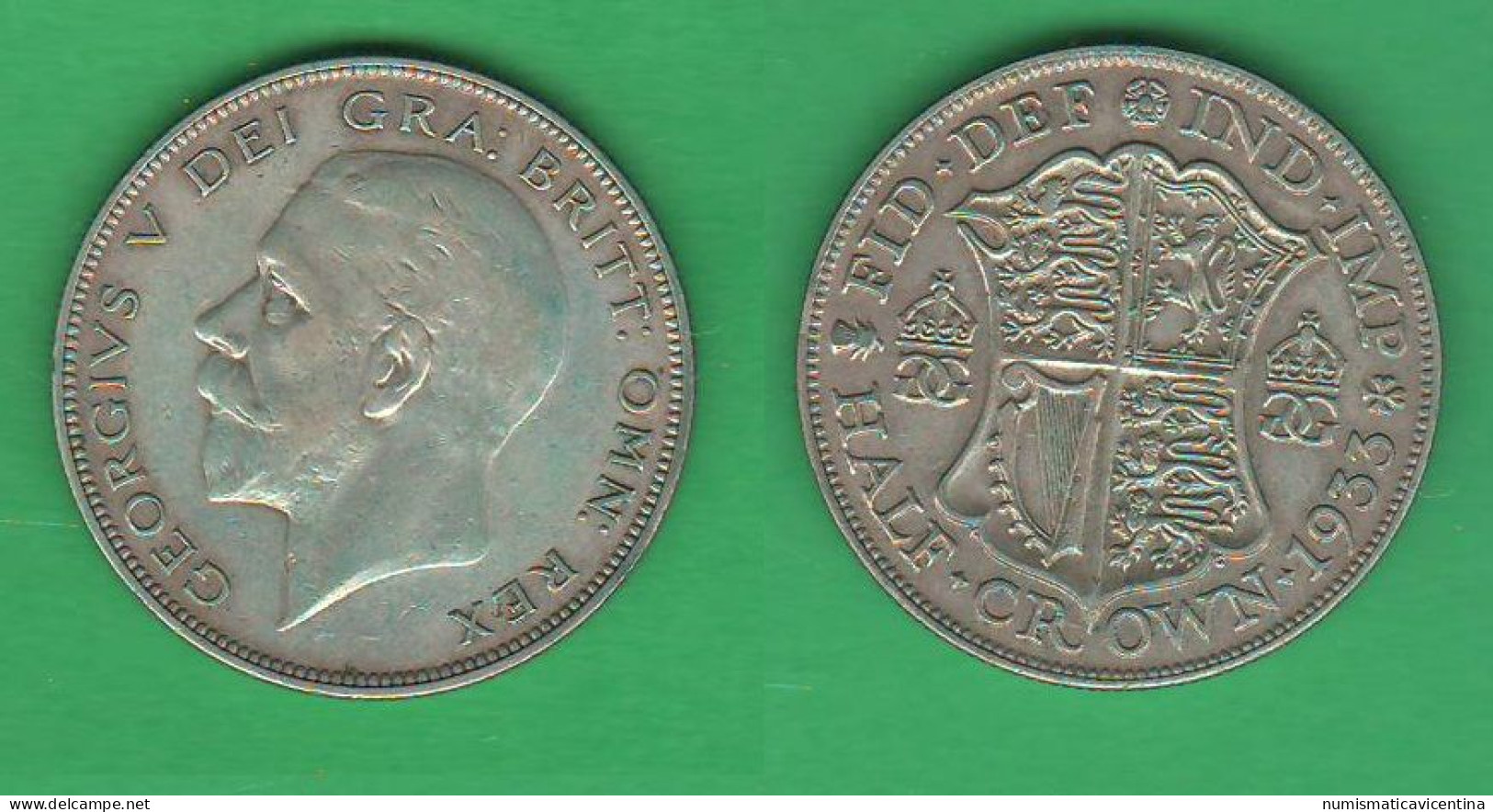 Great Britain Half Crown 1933 King Georgius V° Inghilterra Regno Unito - 1/2 Sovereign