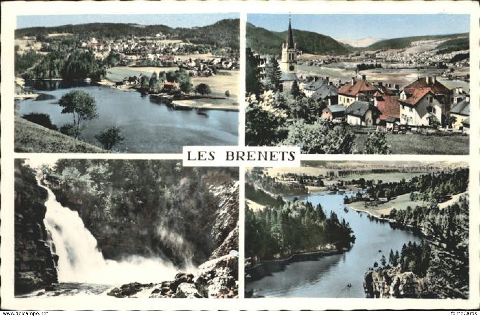 11357558 Les Brenets Wasserfall Kirche Les Brenets - Autres & Non Classés