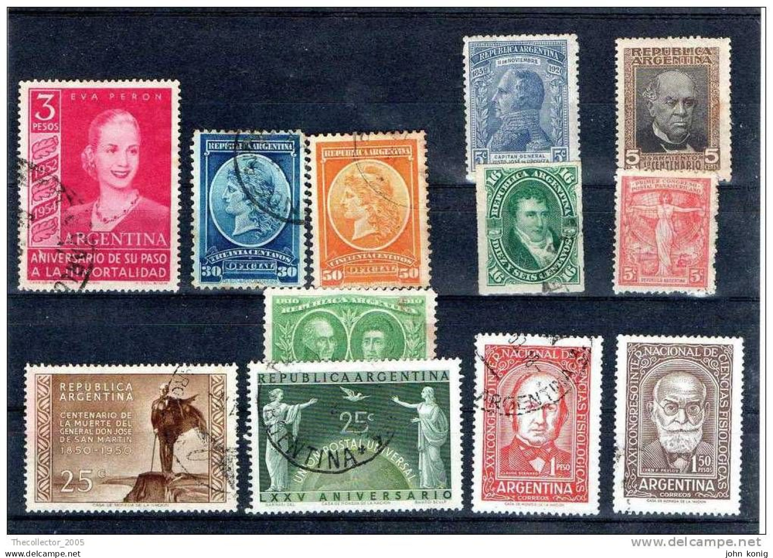 ARGENTINA - ARGENTINE - ARGENTINIEN - Stamps Lot - Lotto Usati - Used - Gestempeld -  EVITA PERON - Collezioni & Lotti