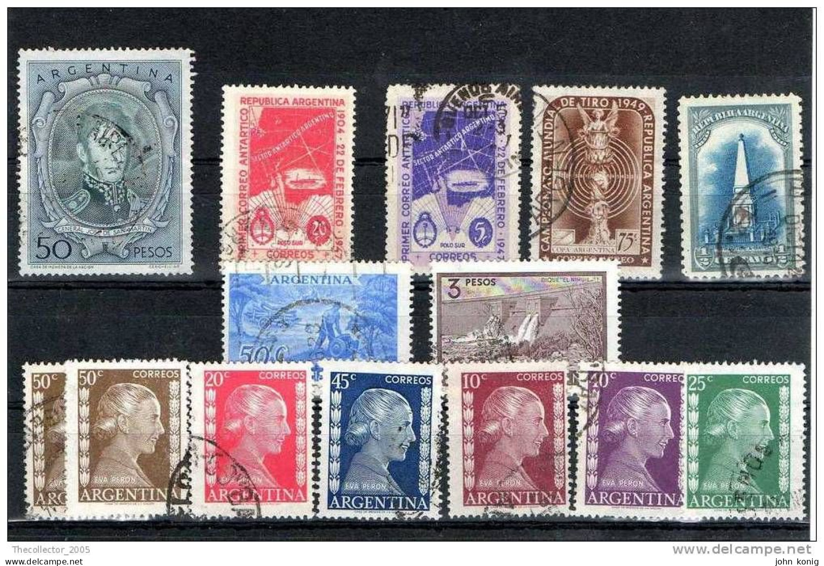 ARGENTINA - ARGENTINE - ARGENTINIEN - Stamps Lot - Lotto Usati - Used - Gestempeld -  EVITA PERON - Collezioni & Lotti