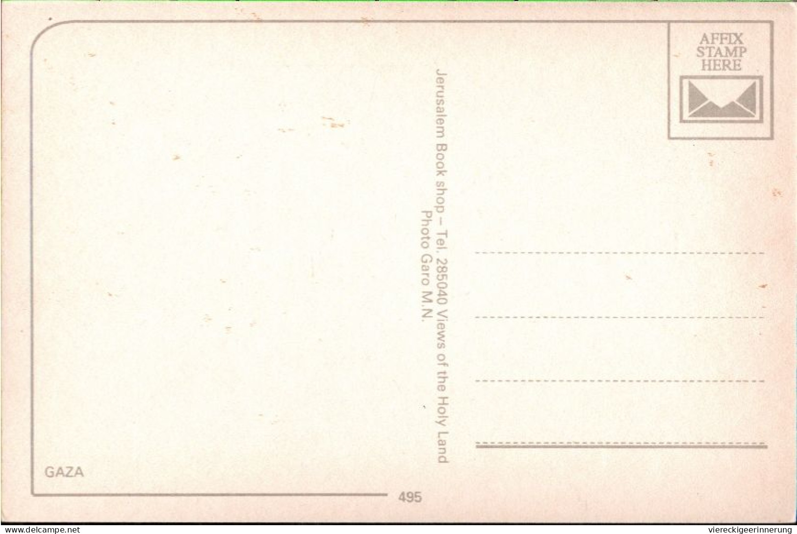 ! Moderne Ansichtskarte Gaza, Palestine - Palästina