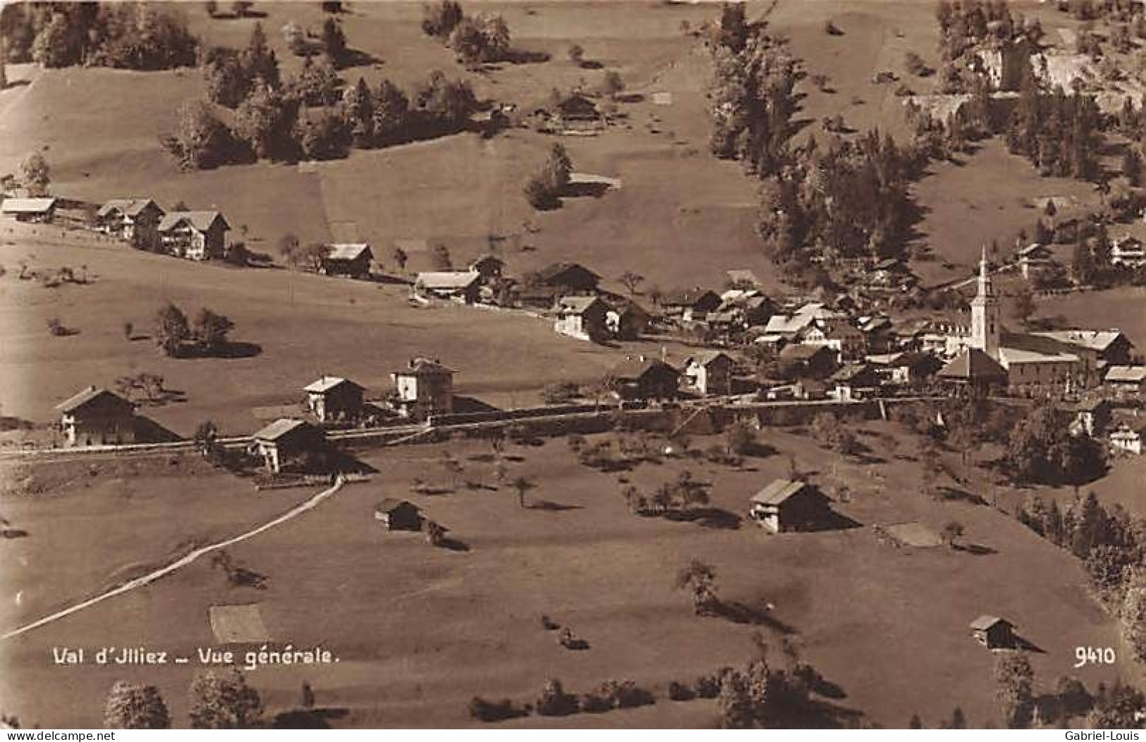 Val D'Illiez Vue Générale 1922 - Val-d'Illiez 