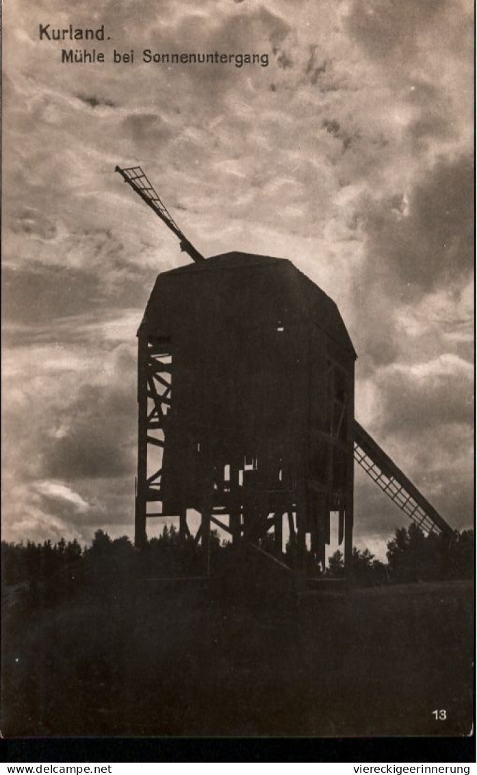 ! 1917 Fotokarte, Photo, Kurland, Windmühle, Windmill, Moulin A Vent , Feldpost, 1. Weltkrieg - Windmills