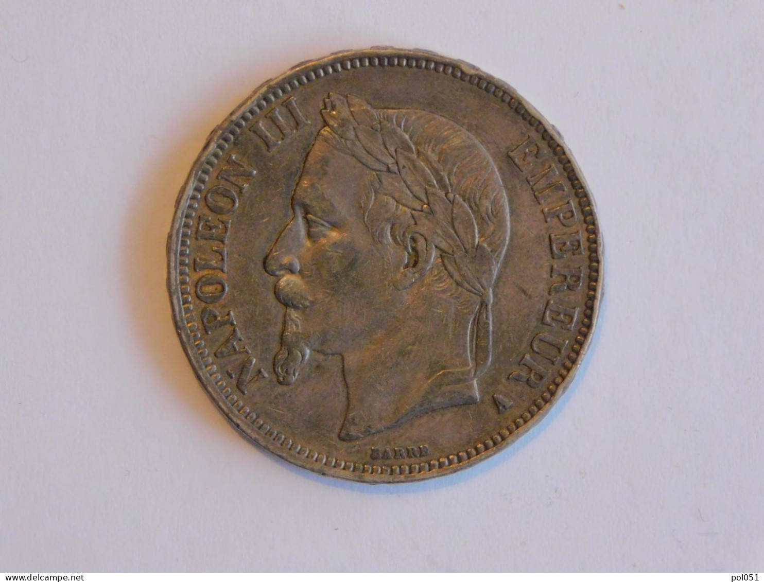 FRANCE 5 Francs 1867 A - Silver, Argent Franc - 5 Francs