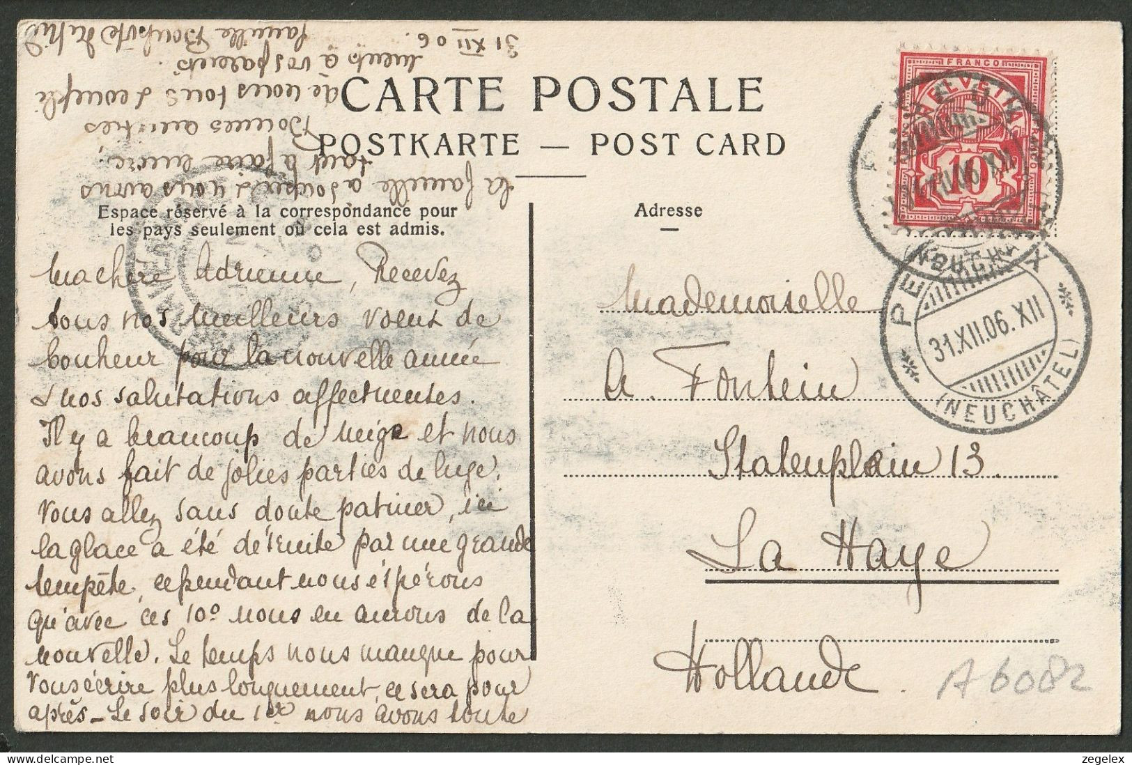 Peseux ~ 1906 - Le Château - Autres & Non Classés