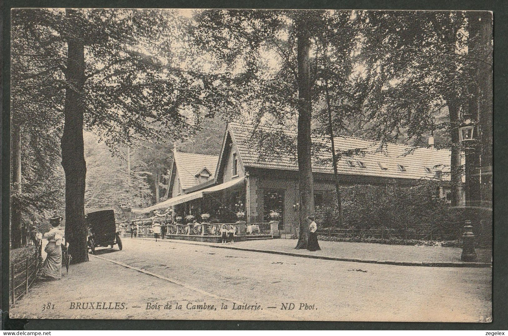 Bruxelles 1910 - Bois De La Cambre, La Laiterie. Animé, Levendig - Autres & Non Classés