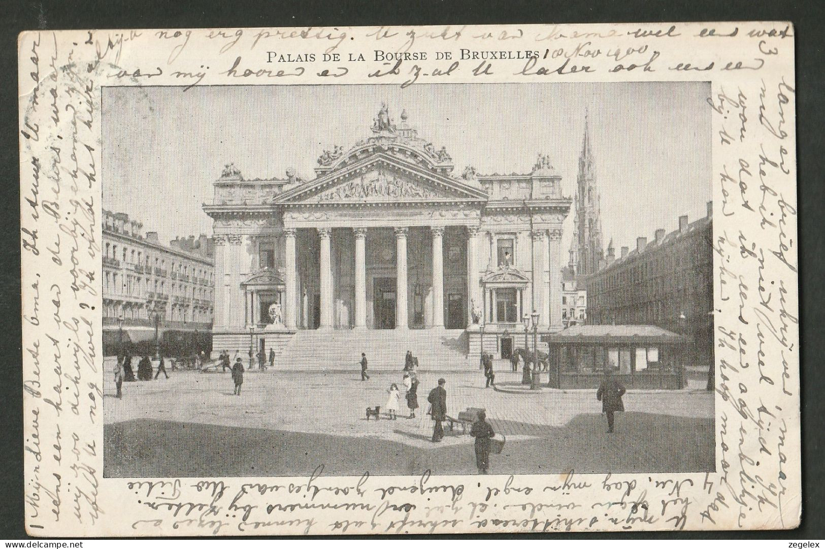 Bruxelles 1900 - La Bourse. Animé, Levendig - Autres & Non Classés