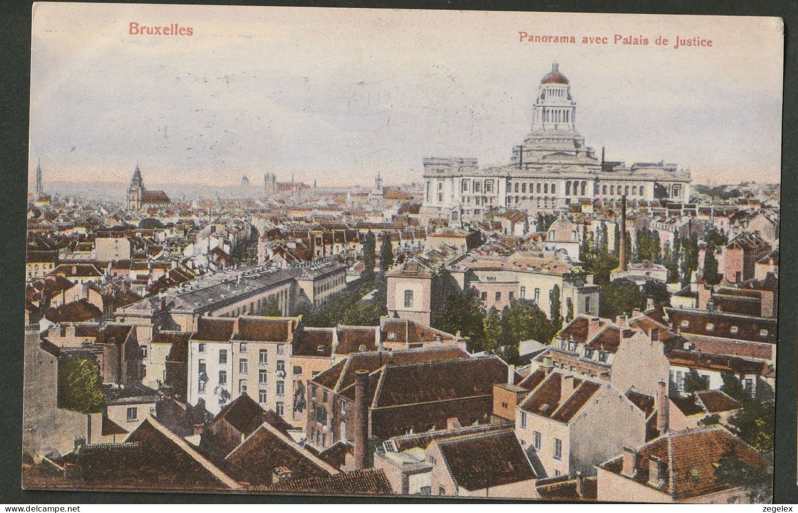 Bruxelles 1910 - Panorama Avec Palais De Justice - Sonstige & Ohne Zuordnung