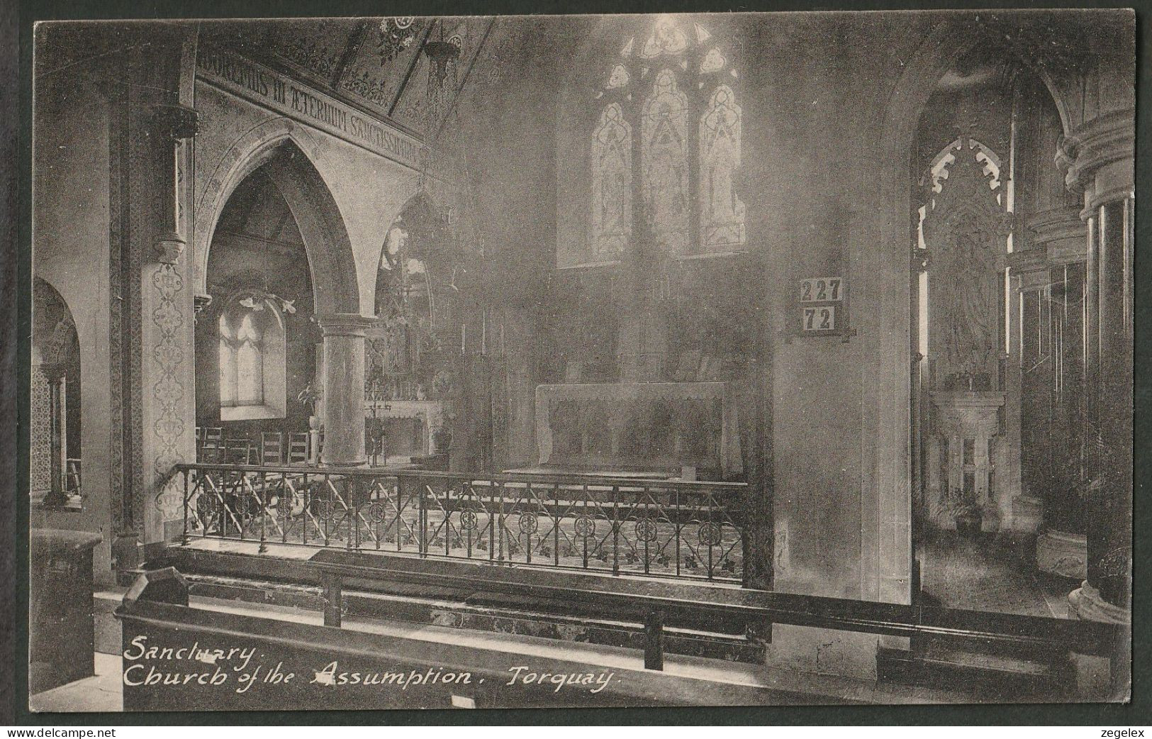 Torquay 1921 - Church Of The Assumption - Interior - Torquay