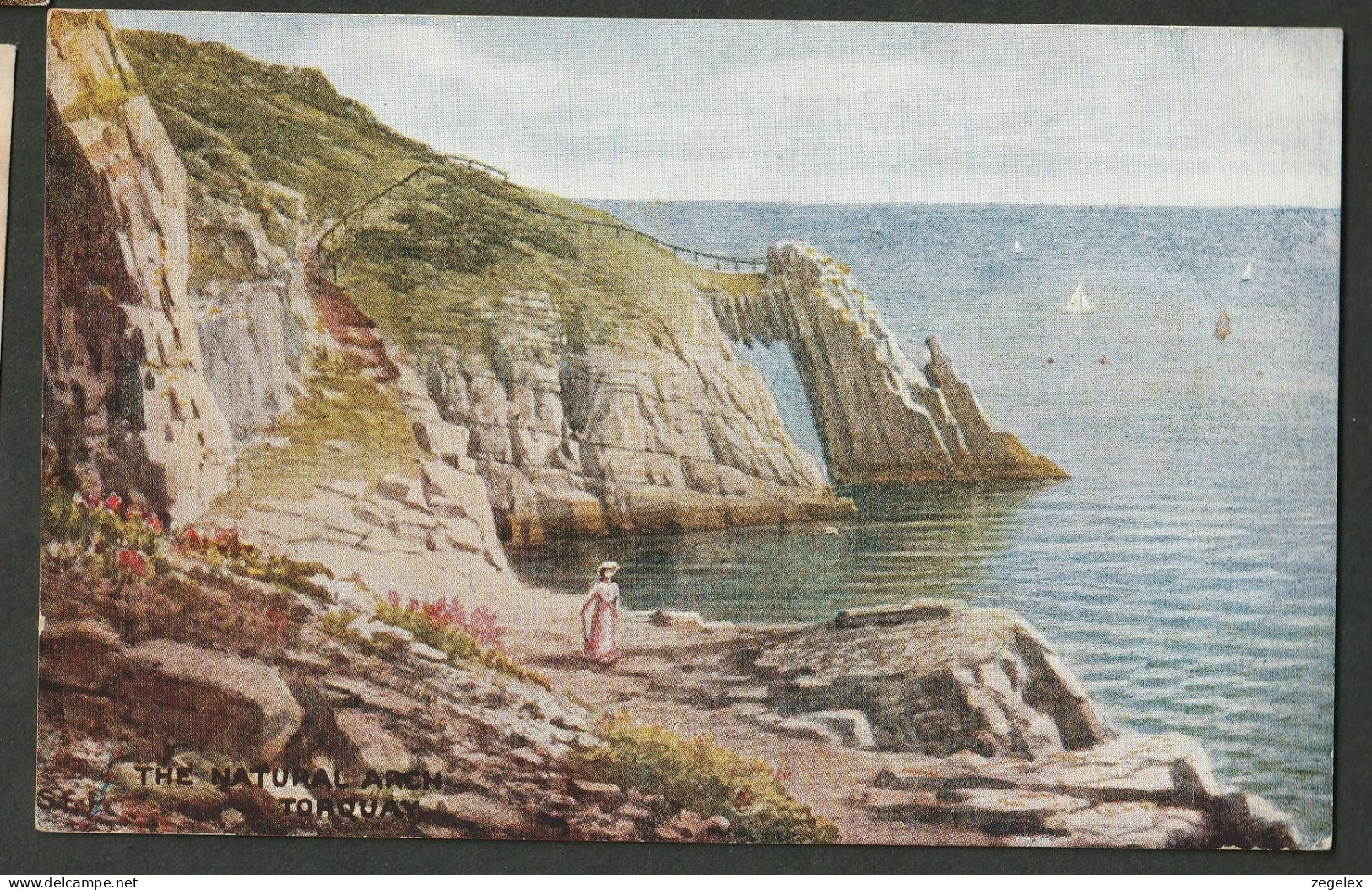 Torquay Um 1921 -The Natural Arch - Torquay