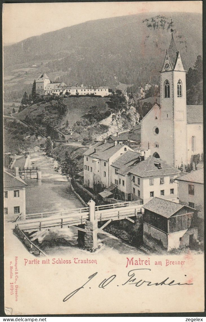 Matrei Am Brenner - Partie Mit Schloss Trautson 1905 - Matrei Am Brenner