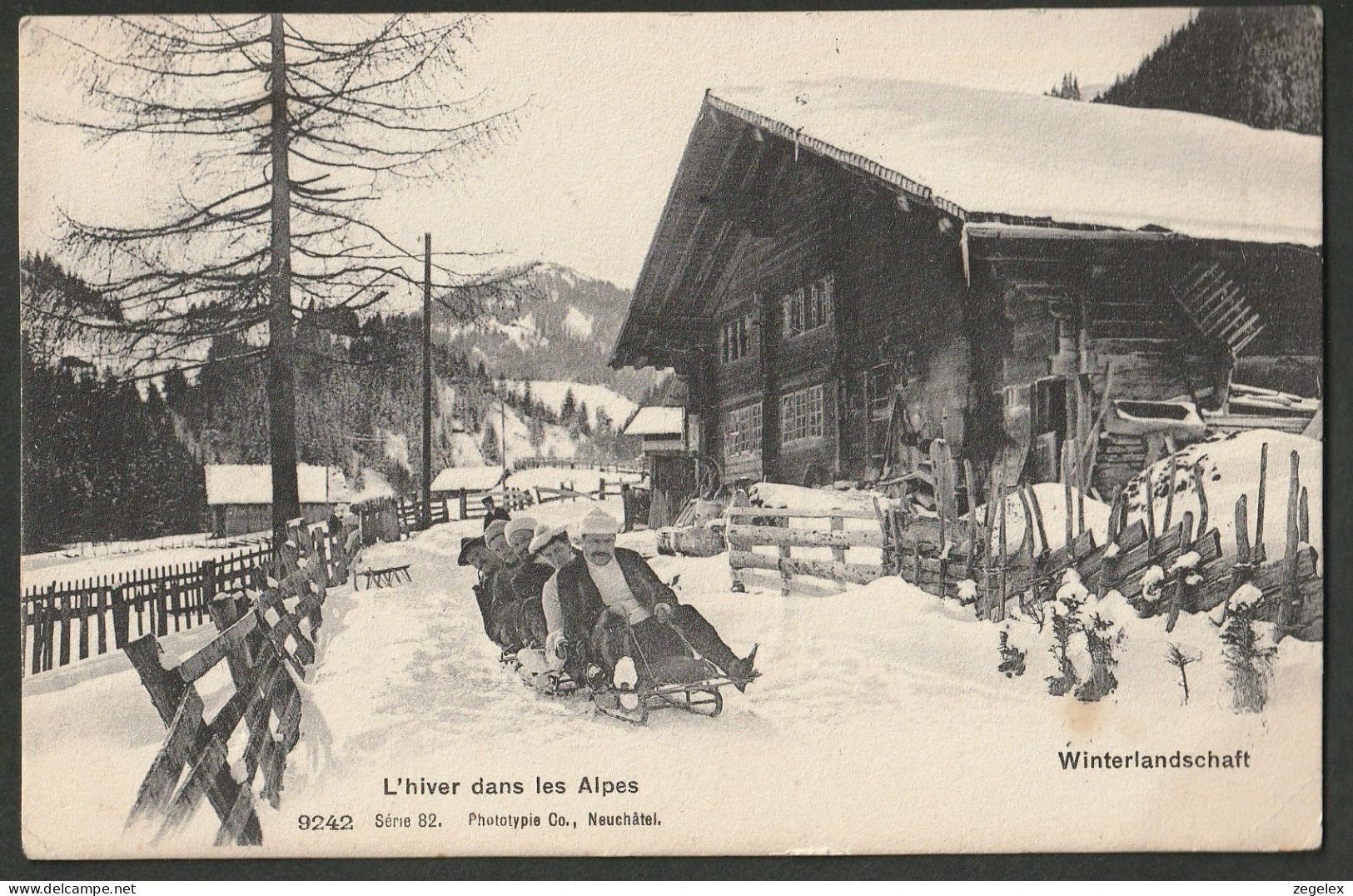 Peseux - L'hiver Dans Les Alpes - Otros & Sin Clasificación