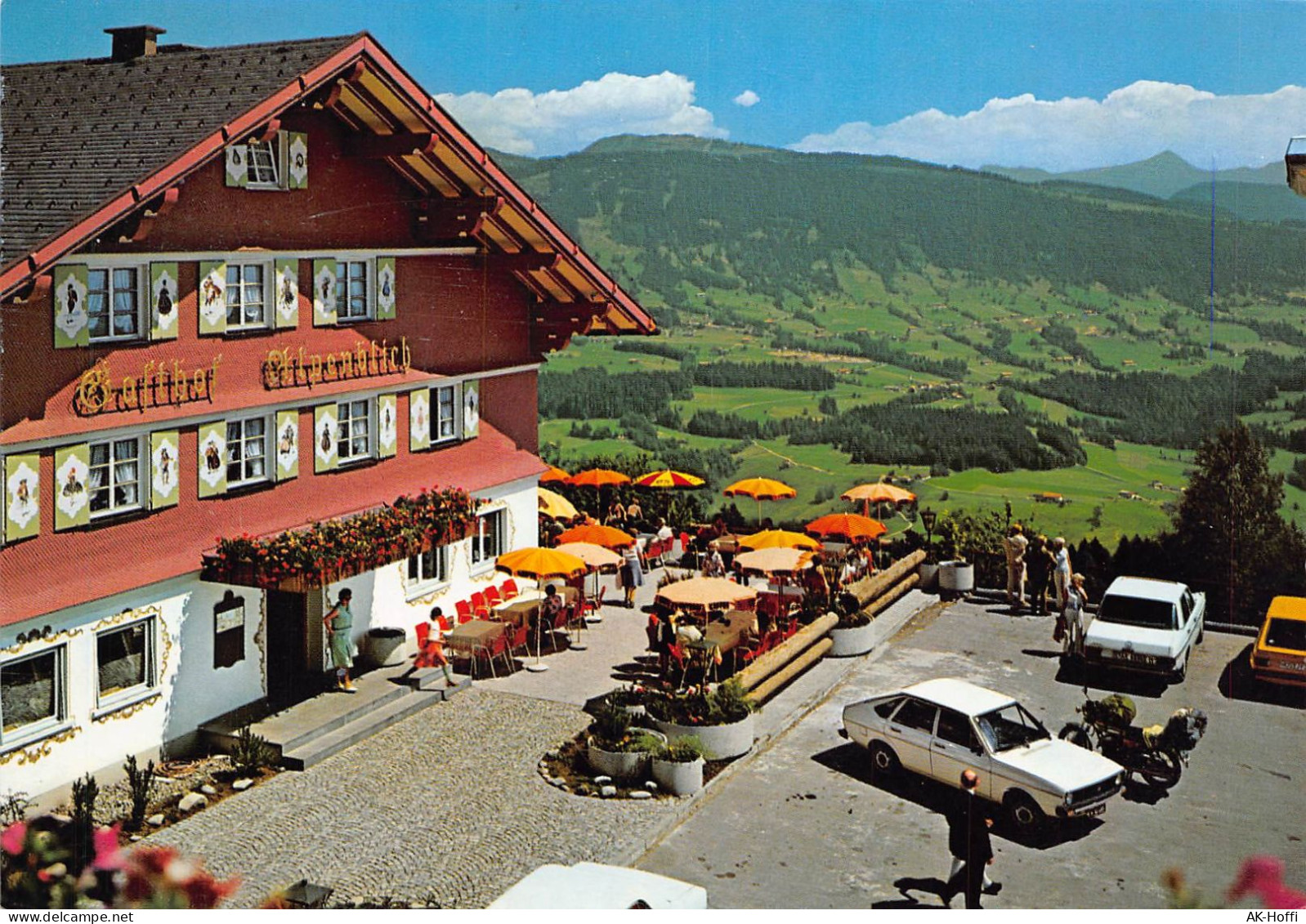 Café-Restaurant Alpenblick A-6934 Sulzberg (1015 M) AUTO VW Passat (404) - Bregenzerwaldorte