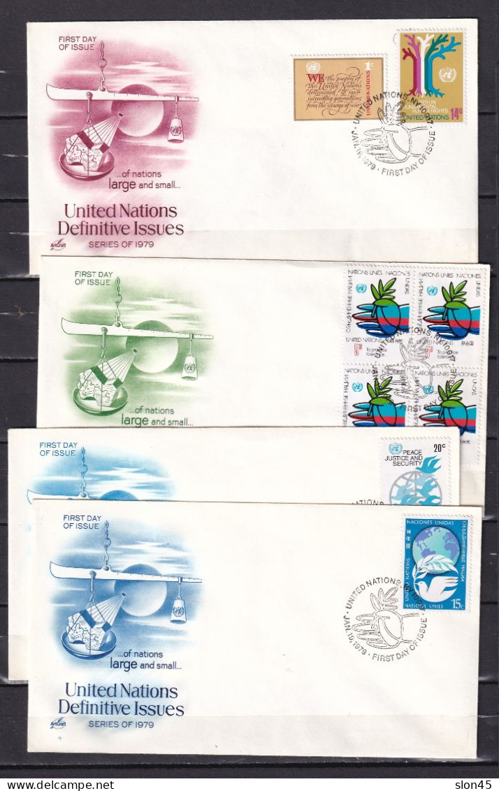 USA 1979/80 8 UN New York /Geneva  First Day Issue Covers  15833 - Verzamelingen & Reeksen