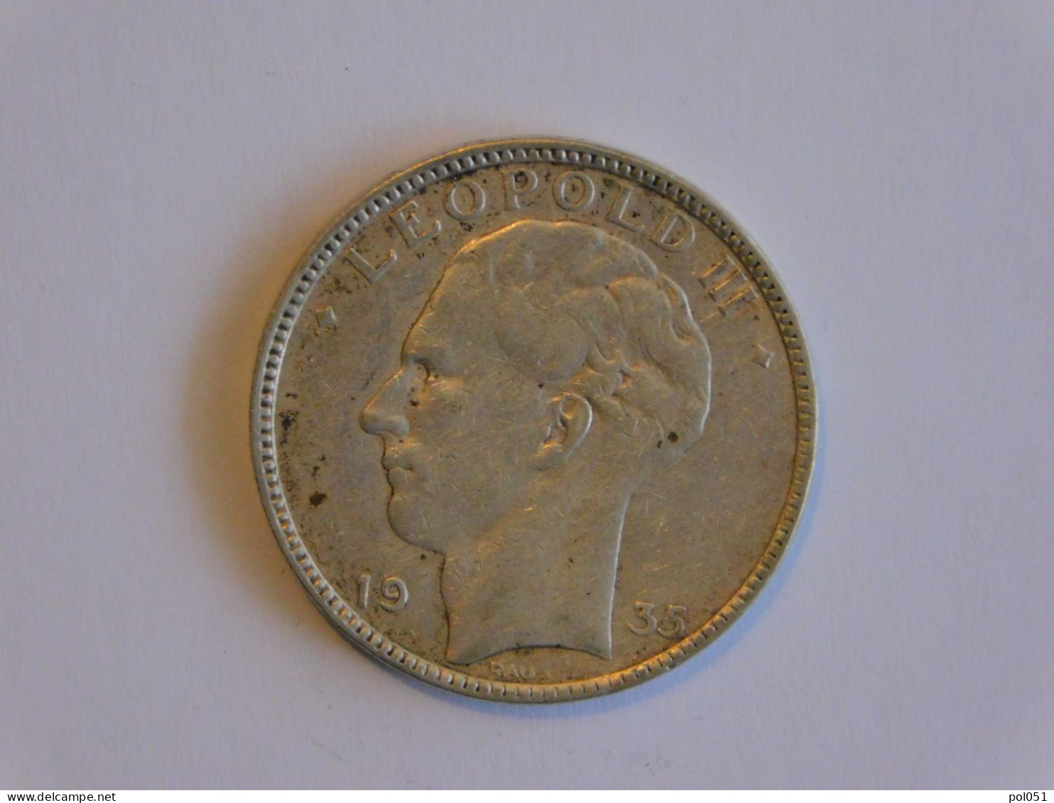 Belgique 20 Francs 1935 - Silver, Argent Franc - 20 Frank