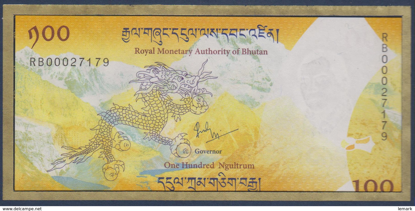 Bhutan 100 Ngultrum 2016 Pnew UNC In Folder - Bhután