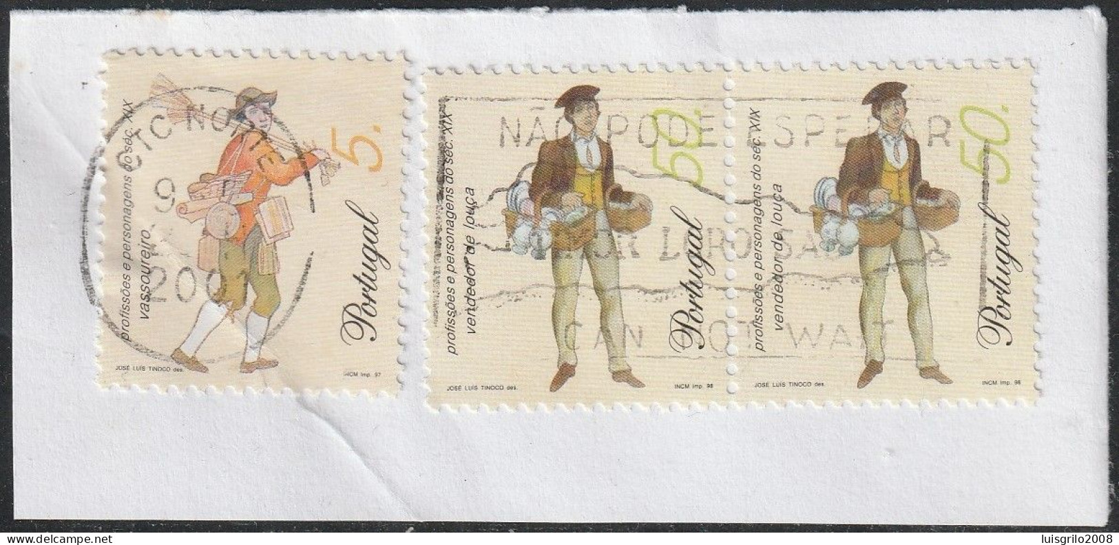Fragment - Postmark CT NORTE -|- Mundifil Nº 2404 + 2472 (2) - Used Stamps