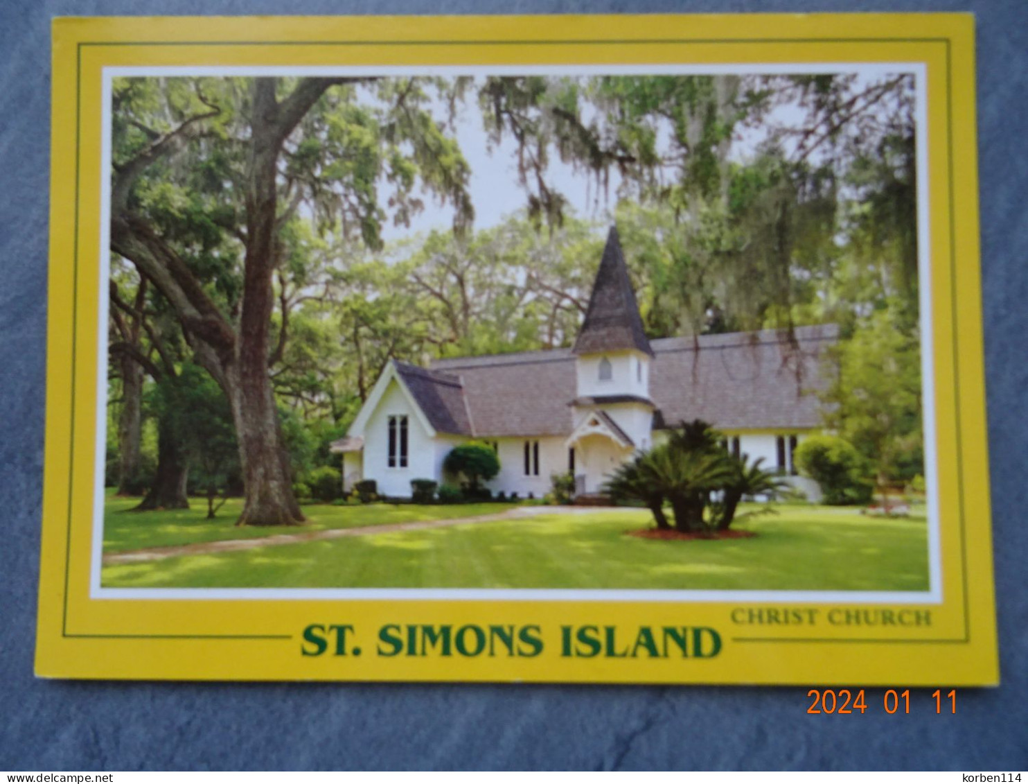 ST. SIMONS ISLAND  CHRIST CHURCH - Sonstige & Ohne Zuordnung
