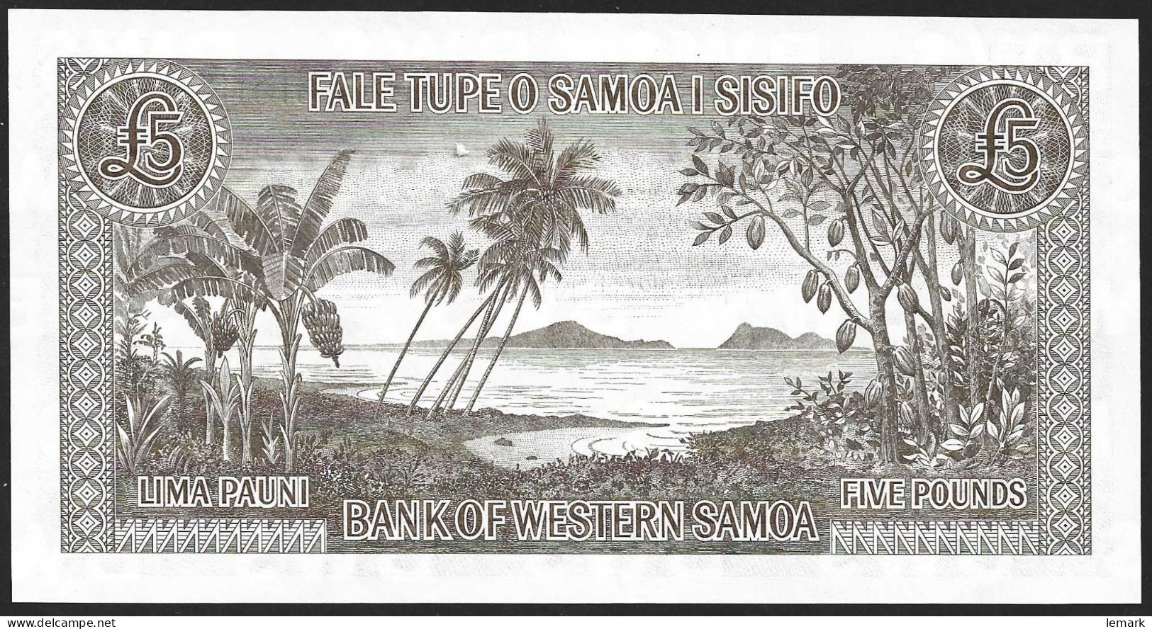 Samoa 5 Pounds 1963 (reprint 2020) P15CS UNC - Samoa
