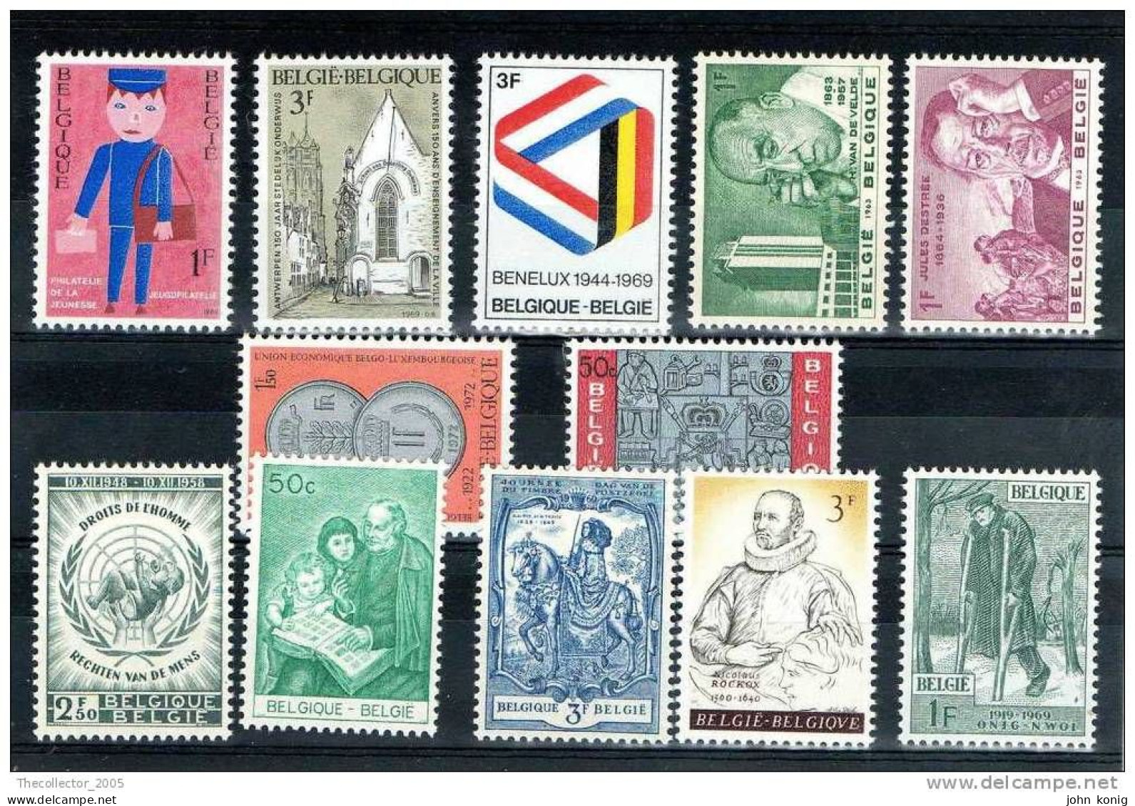 LOTTO FRANCOBOLLI-STAMPS LOT - BELGIO-BELGIUM-BELGIQUE-BELGIE - Colecciones