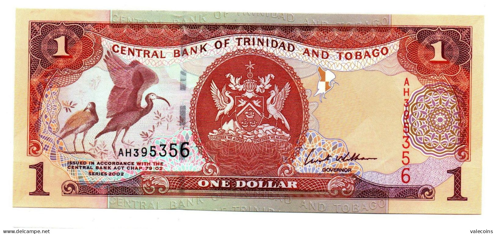TRINIDAD AND TOBAGO - 2002 - 1 Dollar - Pick 41 - UNC         MyRef:AME - Trinidad & Tobago