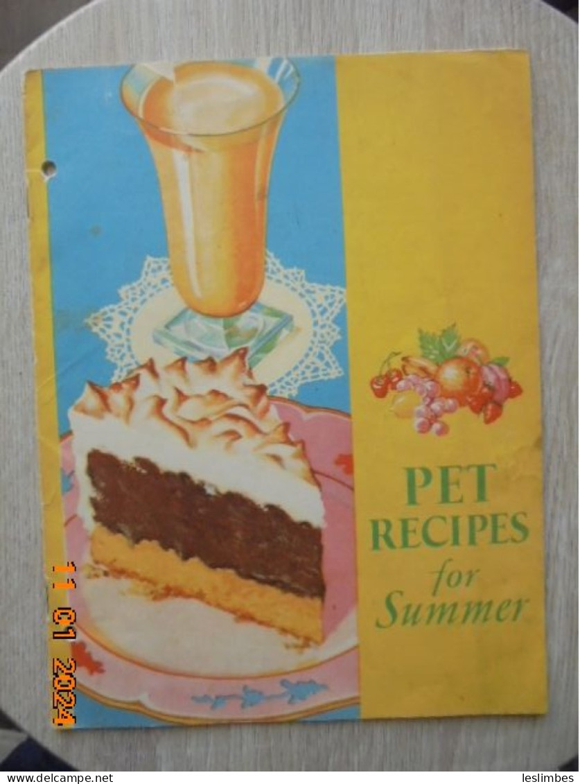 Pet Recipes For Summer - Pet Milk Company 1932 - Americana