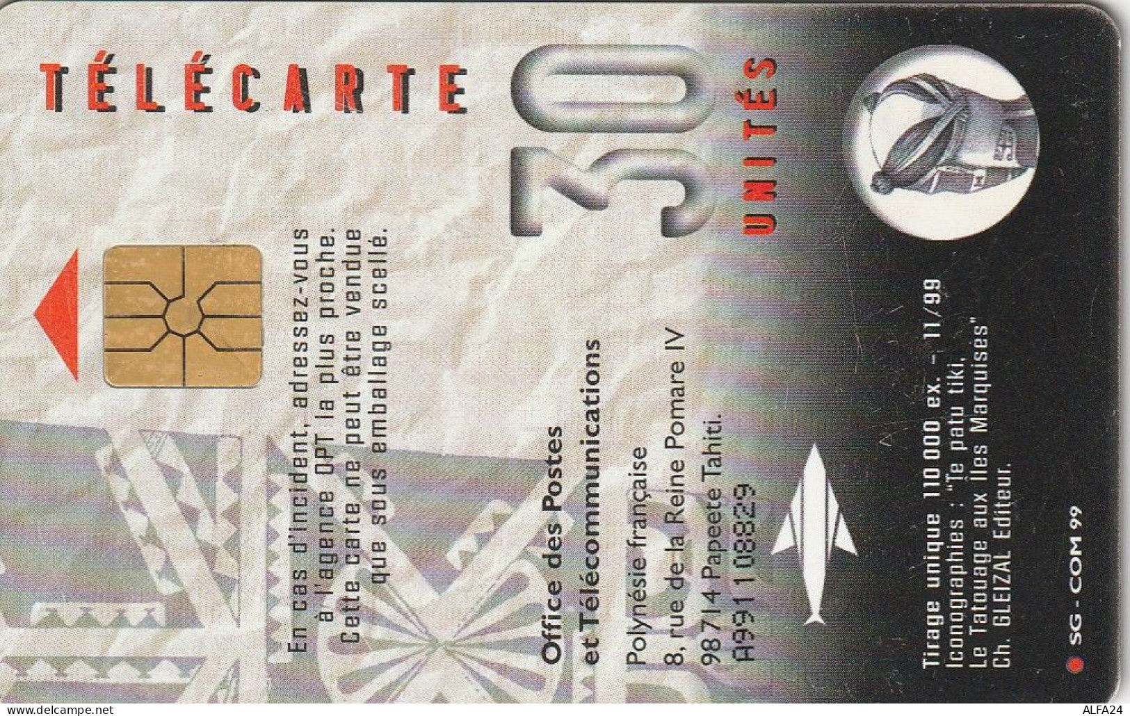 PHONE CARD POLINESIA FRANCESE  (E2.13.7 - Polynésie Française