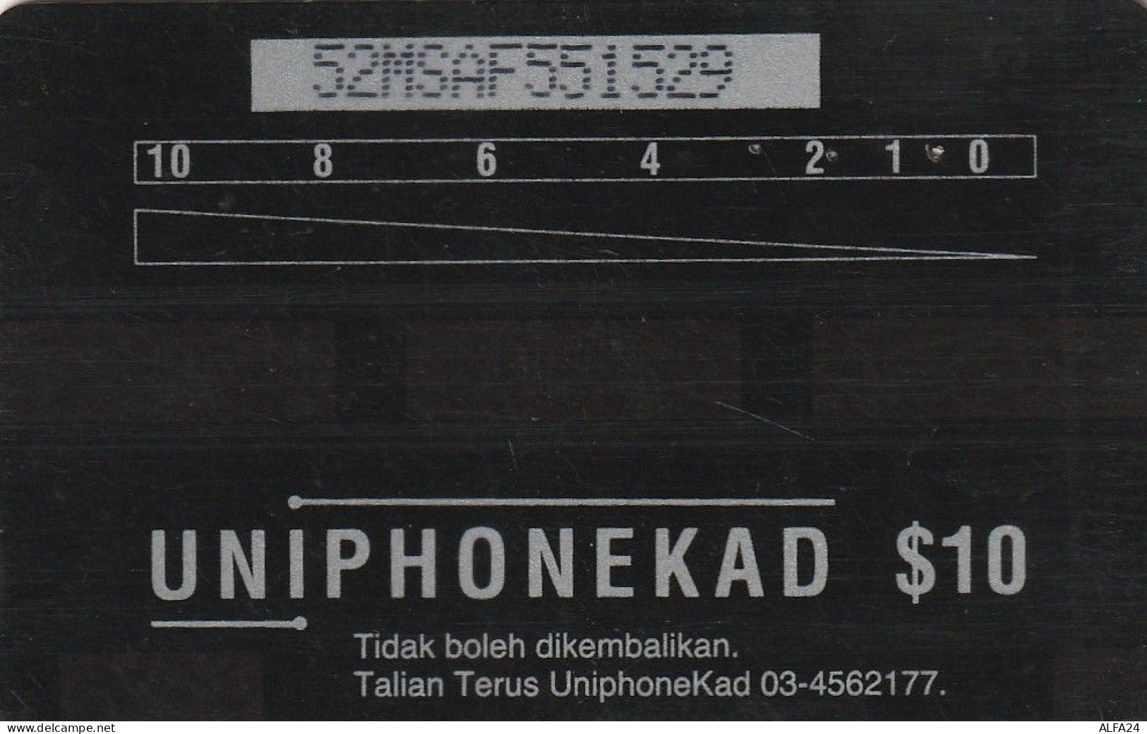 PHONE CARD MALESIA  (E2.10.6 - Malasia
