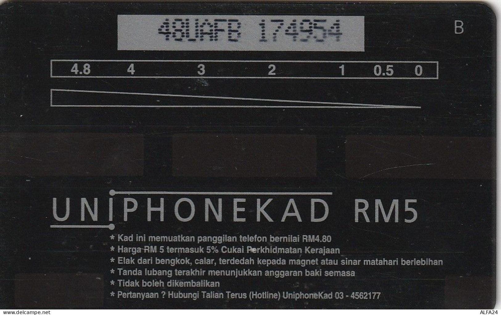 PHONE CARD MALESIA  (E2.9.7 - Malasia