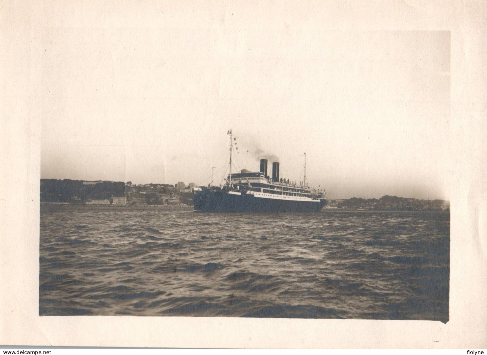 Bateau - Photo Ancienne - Paquebot LE SPHINX , Compagnie Des Messageries Maritimes - Courrier De Chine 14x20 Cm - Passagiersschepen