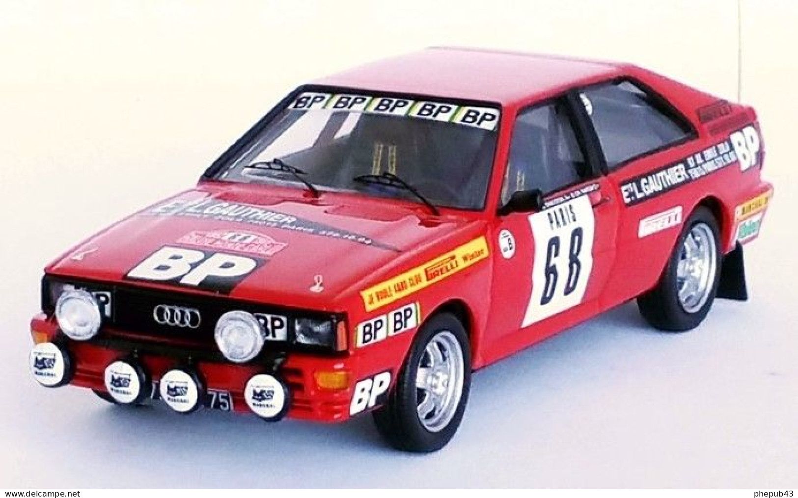 Audi Quattro - Rallye Monte-Carlo 1982 #68 - Guy Chasseuil/C. Baron - Troféu - Trofeu