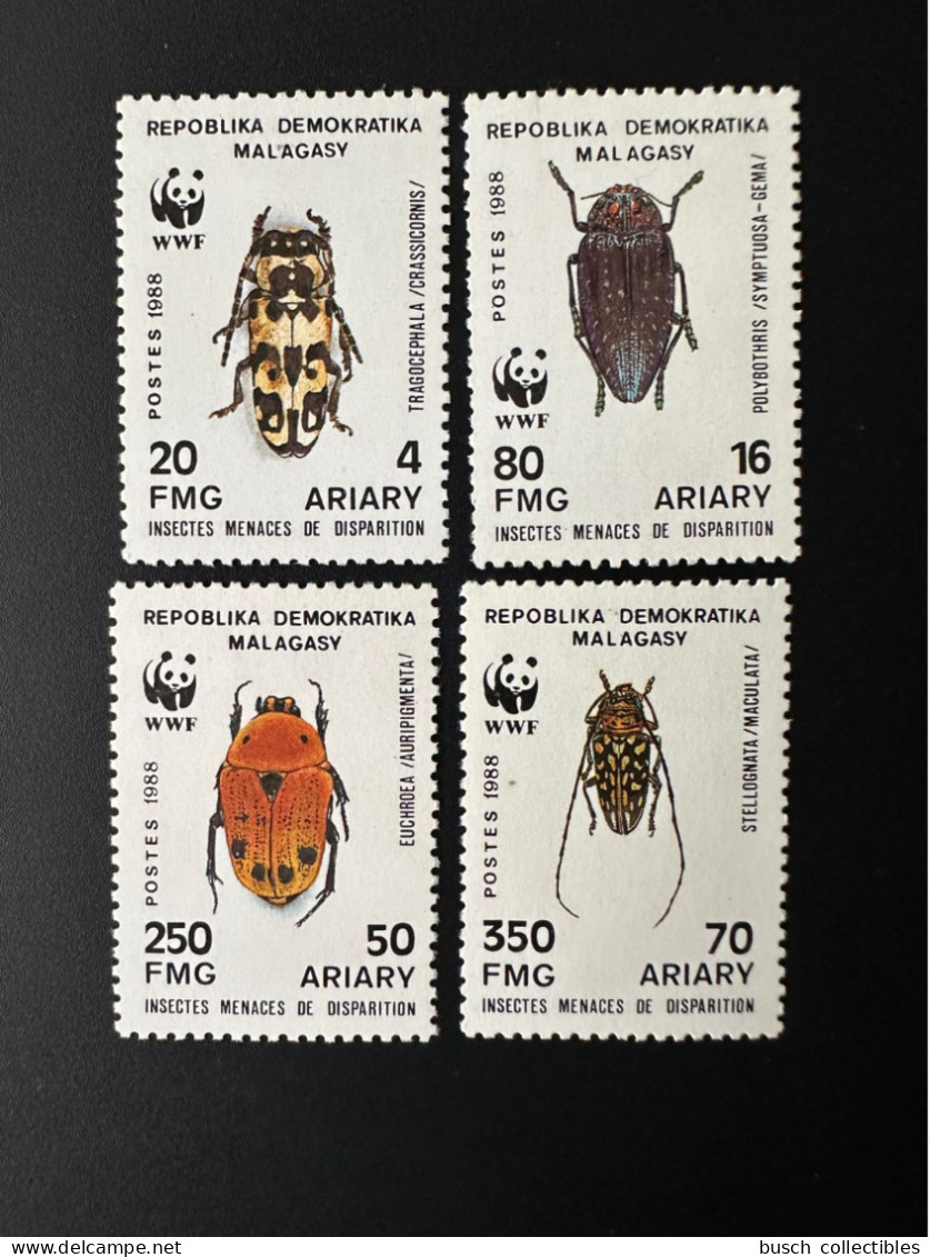 Madagascar Madagaskar 1988 Mi. 1157 - 1160 WWF Insekten Insects Insectes MNH - Neufs