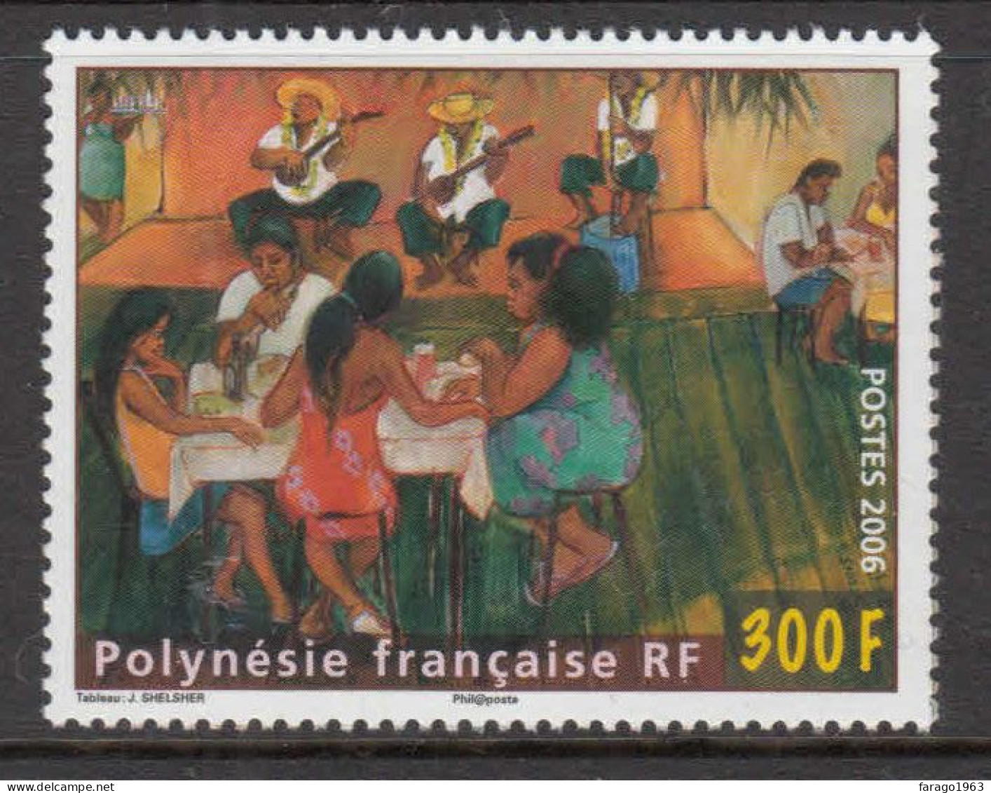 2006 French Polynesia Art Music Musical Instruments  Complete Set Of 3 MNH - Neufs