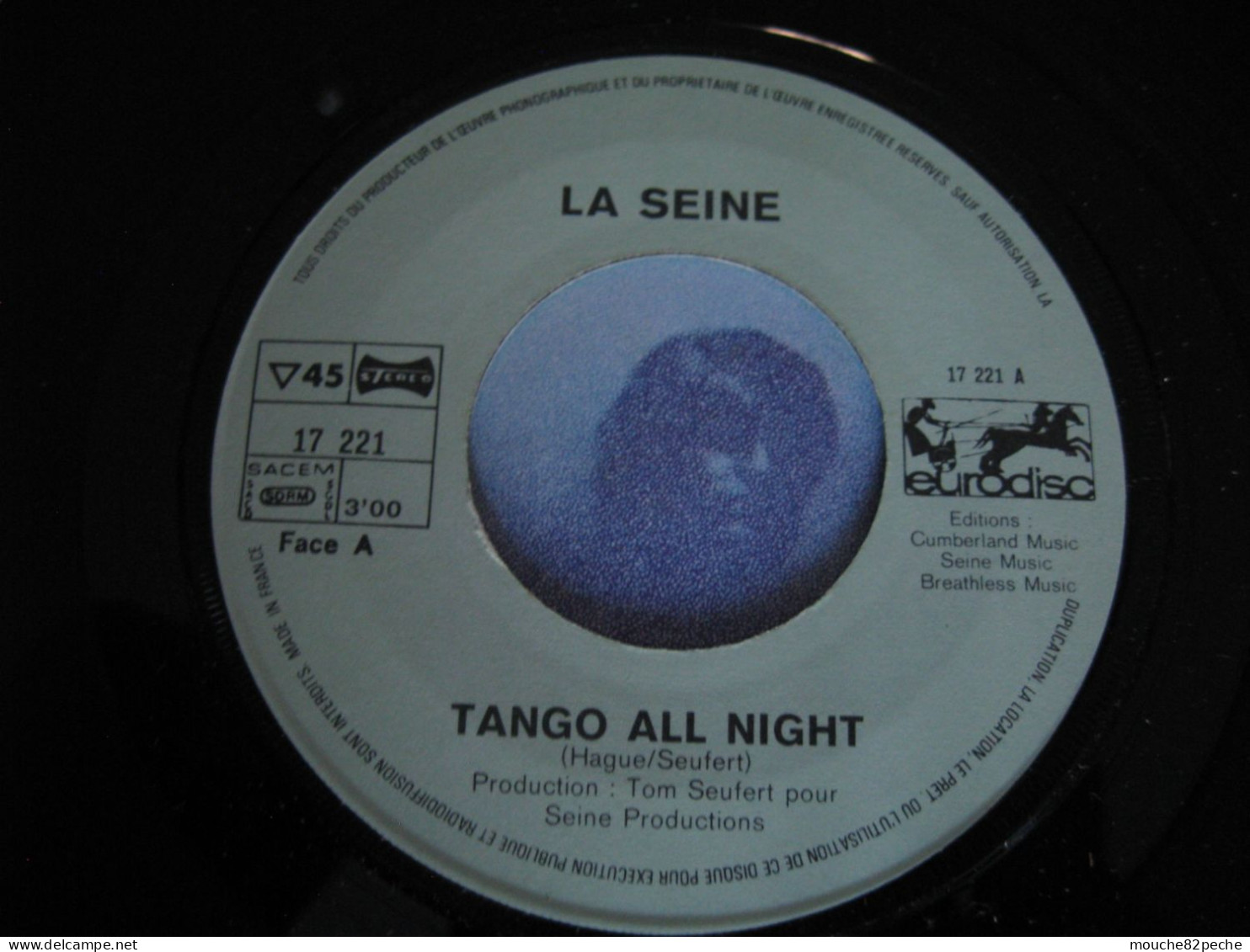 45 T - LA SEINE - TANGO ALL NIGHT - Disco & Pop