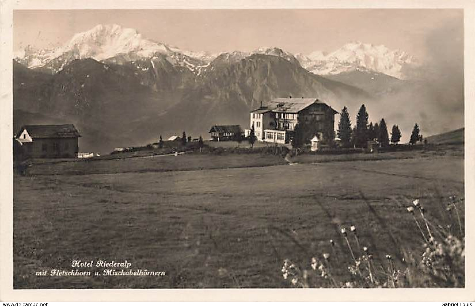 Hotel Riederalp Mit Fletschhorn 1927 - Riederalp