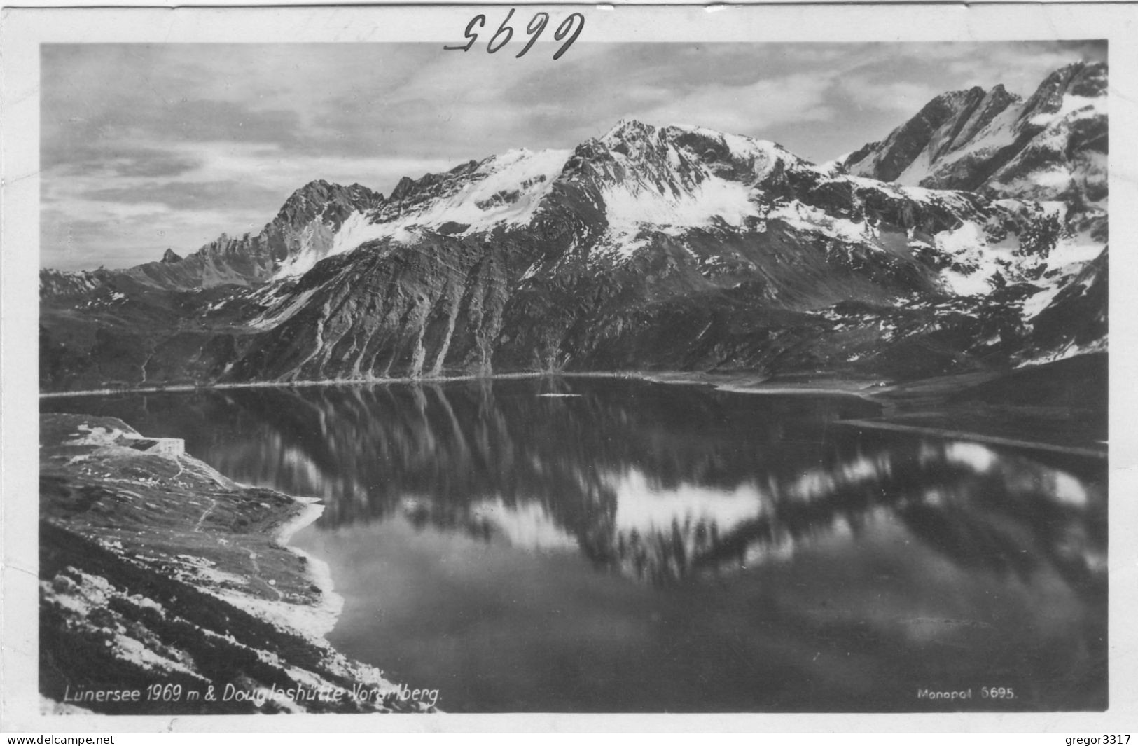 E2559) LÜNERSEE Und DOUGLASHÜTTE - Vorarlberg - Schöne Alte FOTO AK - - Brandertal