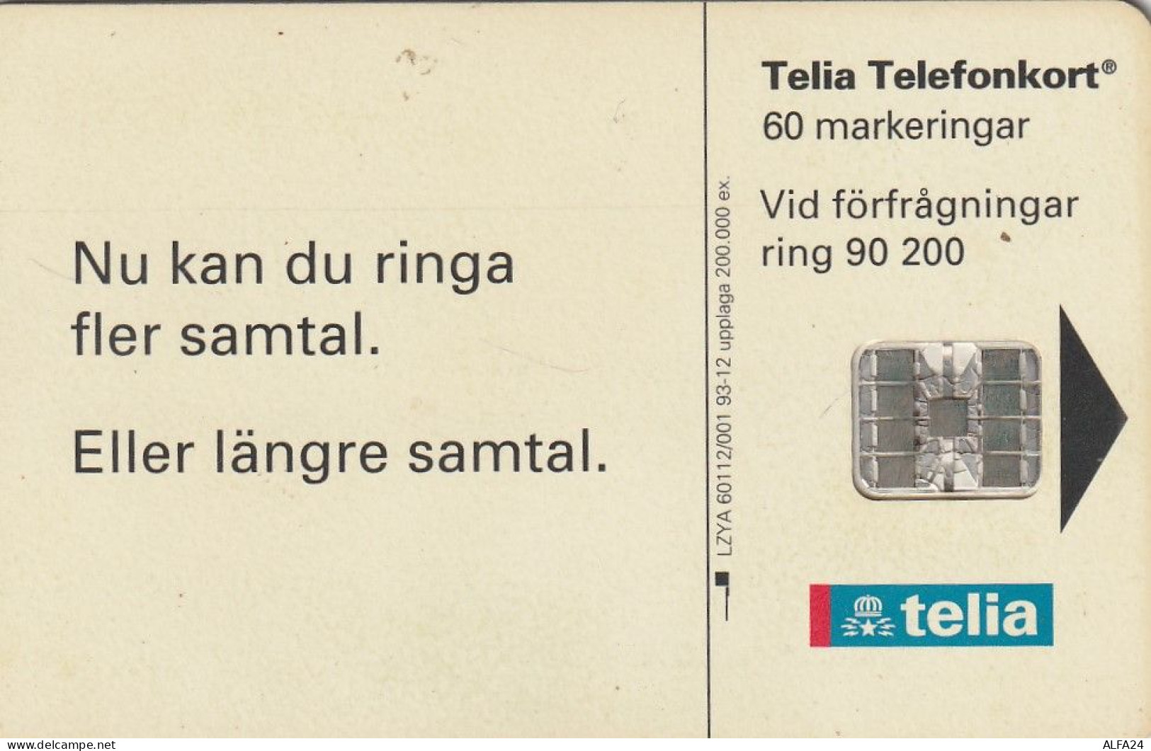 PHONE CARD SVEZIA  (E1.12.3 - Schweden