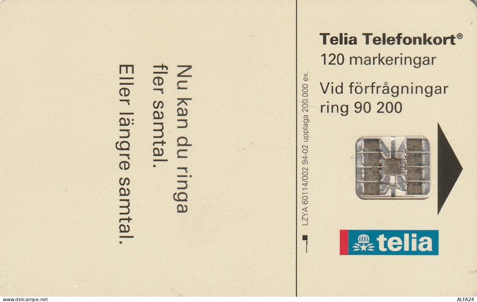 PHONE CARD SVEZIA  (E1.11.6 - Zweden