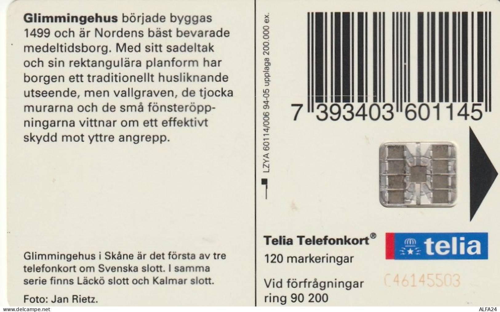 PHONE CARD SVEZIA  (E1.11.4 - Suède