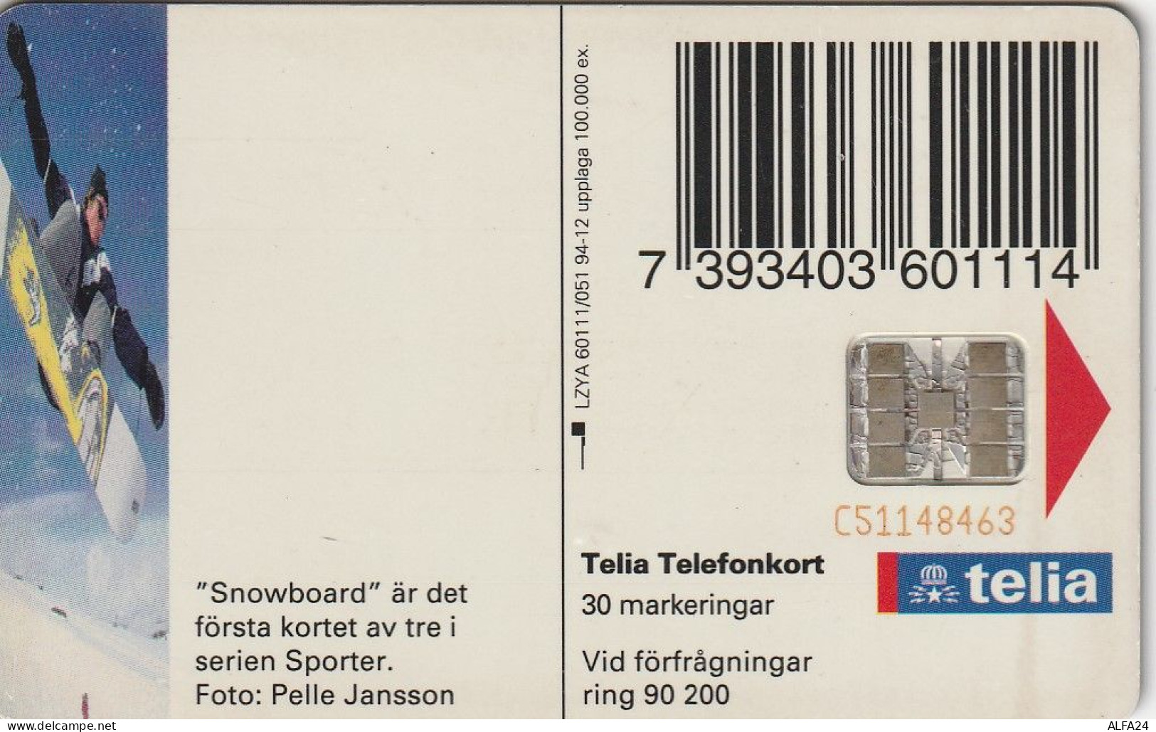 PHONE CARD SVEZIA  (E1.10.7 - Schweden