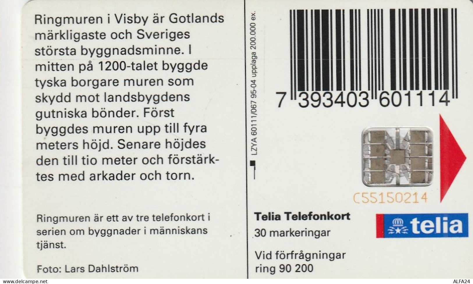 PHONE CARD SVEZIA  (E1.11.1 - Schweden